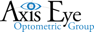 Axis Eye Optometric Group logo with an eye icon and blue color