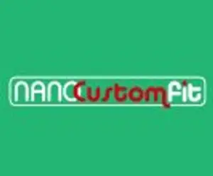 NANC Custom Fit logo on a green background