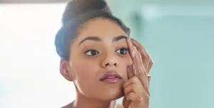 Man smiling wearing contact lenses