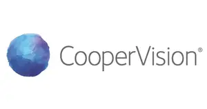 CooperVision logo featuring a blue sphere with a watermark effect
