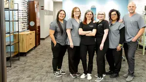 Concord Eye Care staff pose for a photo in the optical shop