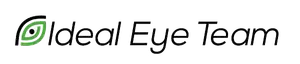 Ideal Eye Team logo with a green eye design and black text on a white background