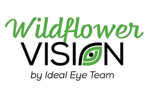 Wildflower Vision by Ideal Eye Team logo with a green eye icon