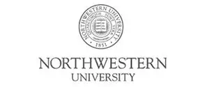 Logo for Northwestern University with the year 1851 and the words Northwestern University displayed in a circular format.