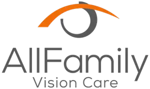 All Family Vision Care logo featuring a stylized eye and the words 'All Family Vision Care'