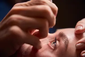 A patient having her eye care at North Coast Eye Care in Avon, OH