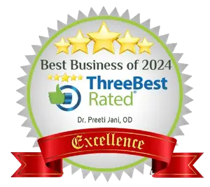 Three Best Rated Best Business of 2024 Dr. Preeti Jani, OD