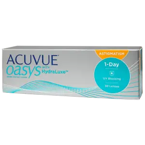 Acuvue Oasys 1-Day box with astigmatism lenses