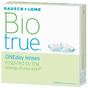 Box of Bausch + Lomb BioTrue ONEday lenses