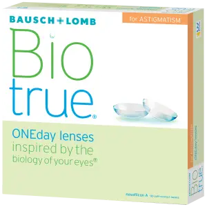 Bausch & Lomb Bio True ONEday lenses box for Astigmatism