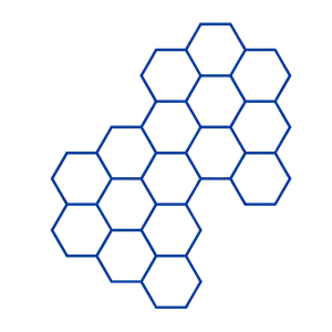 Image of a honeycomb pattern on a black background