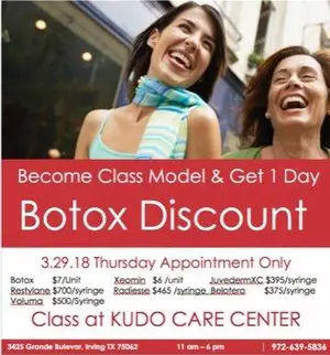 Botox Discount Event Advertisement