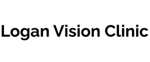 Logan Vision Clinic logo with a clean white background and black text