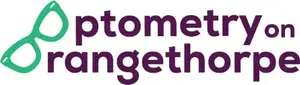 Optometry on Rangethorpe logo featuring a pair of glasses and text