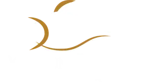 Logo of a company with a wavy line design