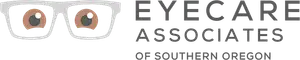 Eyecare Associates of Southern Oregon logo with eyeglasses and eyes