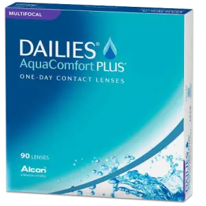 Box of Dailies AquaComfort Plus Multifocal One-Day Contact Lenses