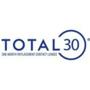 Total 30 logo featuring a blue circle with a white line and the text 'Total 30' in blue on a white background.