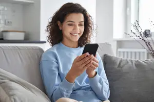 young woman talking on cell phone