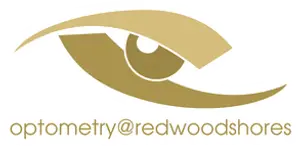 Optometry at Redwood Shores logo featuring a stylized eye