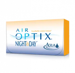 Air Optix Night & Day Aqua contact lenses packaging